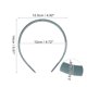 thumbnail image 3 of Ofertas Únicas Diadema Clásica Ancha con Acabado Frosted para Mujeres y Niñas 4.72" ID 1 Pc Azul Gris, 3 of 4