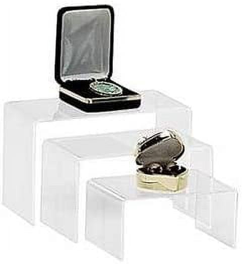 AZM Economy Clear Acrylic Riser Set Display Jewelry Showcase Fixtures Displays
