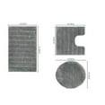 thumbnail image 2 of 3Pc Bathmat Berau Gray, 2 of 5