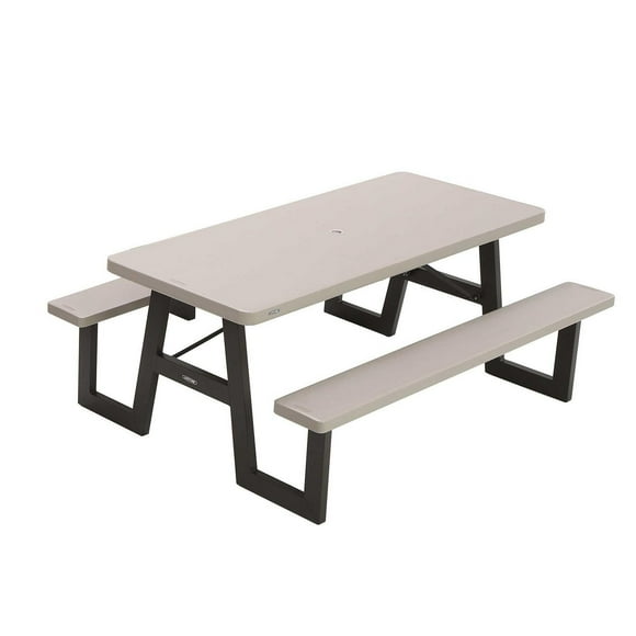 Table de pique-nique pliante à cadre en W de 6 pieds à vie