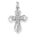 thumbnail image 1 of Pendentif Croix Diamant en Or Blanc 14K, 1 of 2