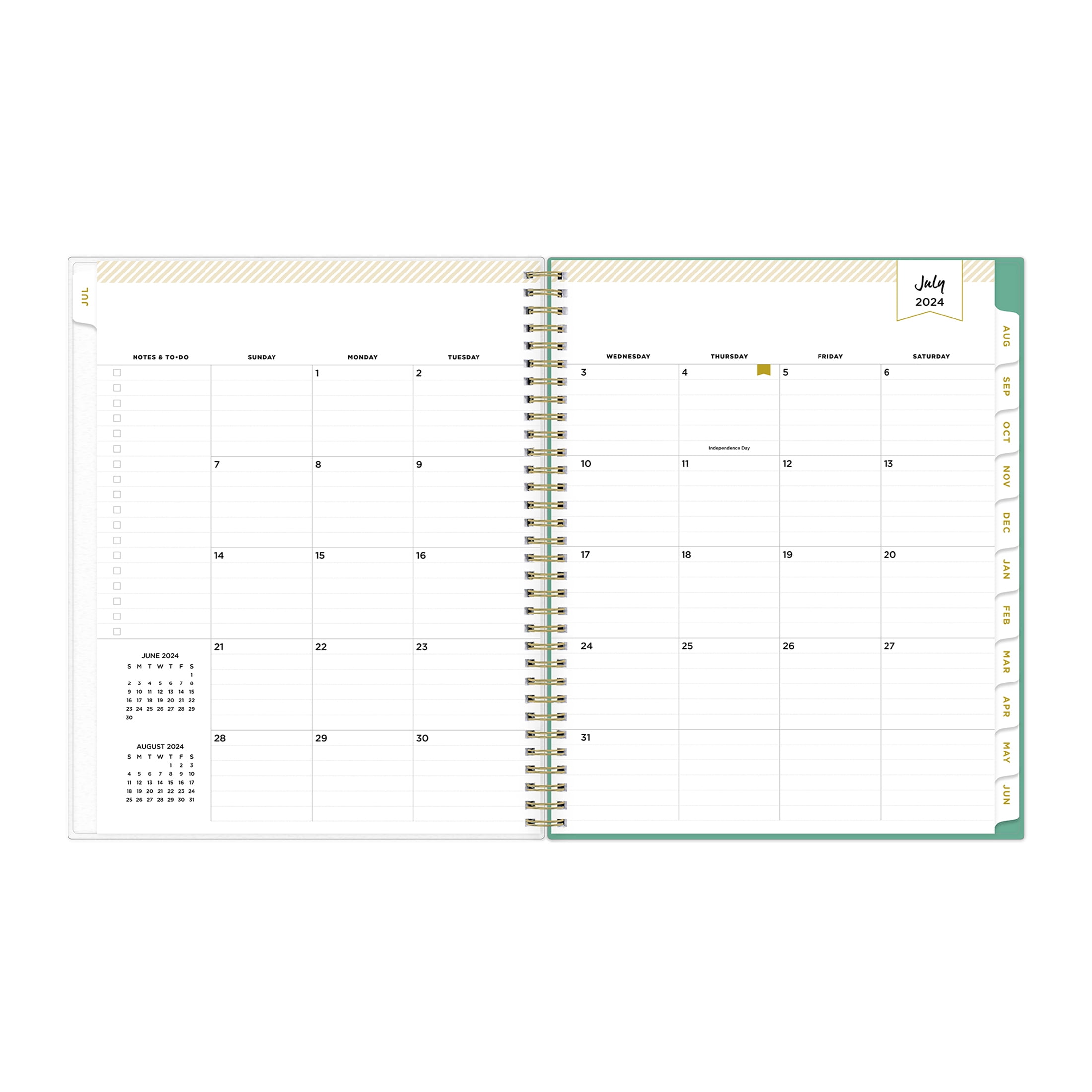 Day Designer for Blue Sky 2024-2025 Weekly Monthly Planner, 8.5x11, Palms