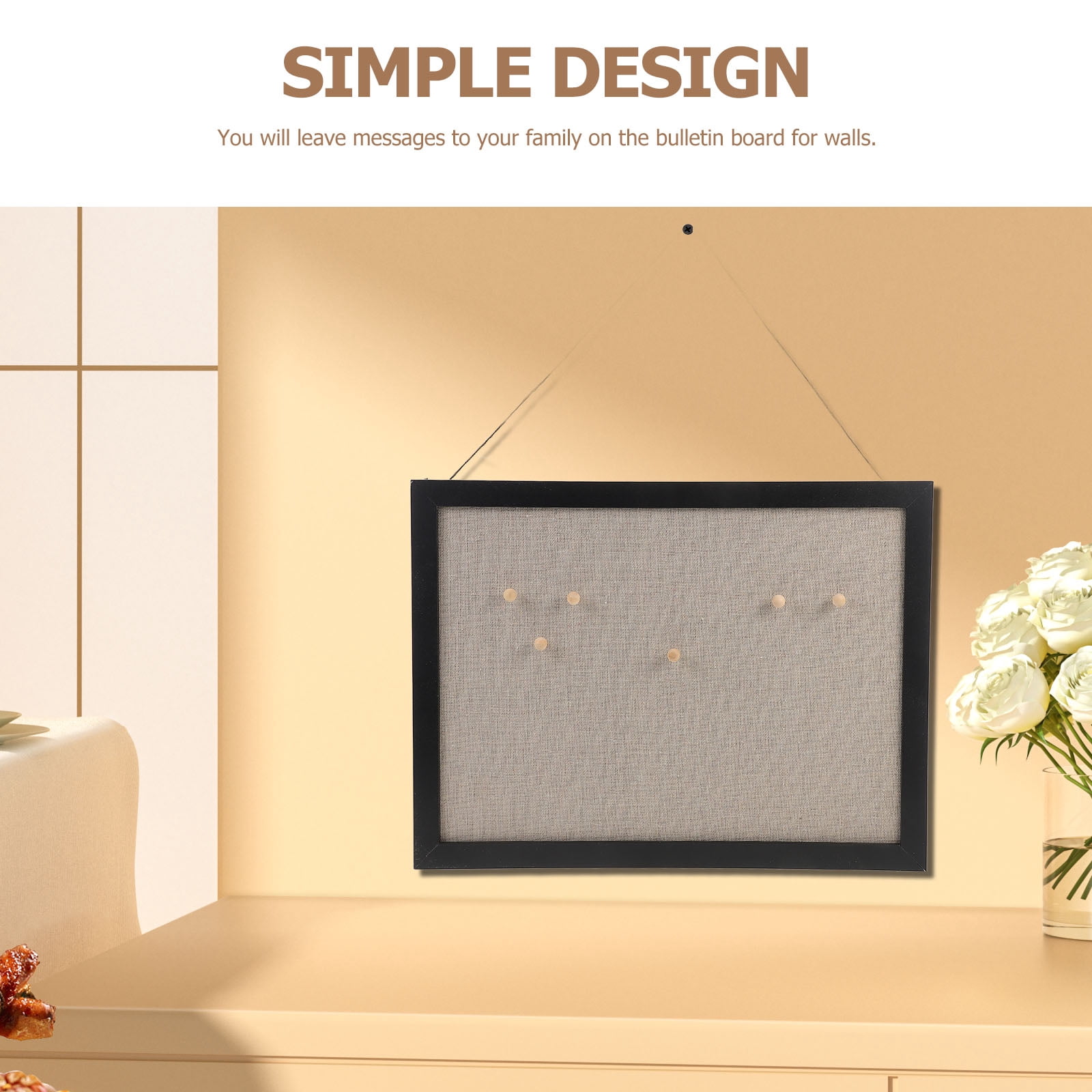 Worgeous 1 Set Blank Cork Board Message Board Framed Cork Board Notice Bulletin Board