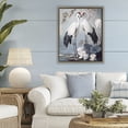 thumbnail image 2 of Stupell Industries Shore Line Magic Cranes Brown Framed Floater Canvas Wall Art design by Steve Hunziker, 31 x 25, 2 of 9
