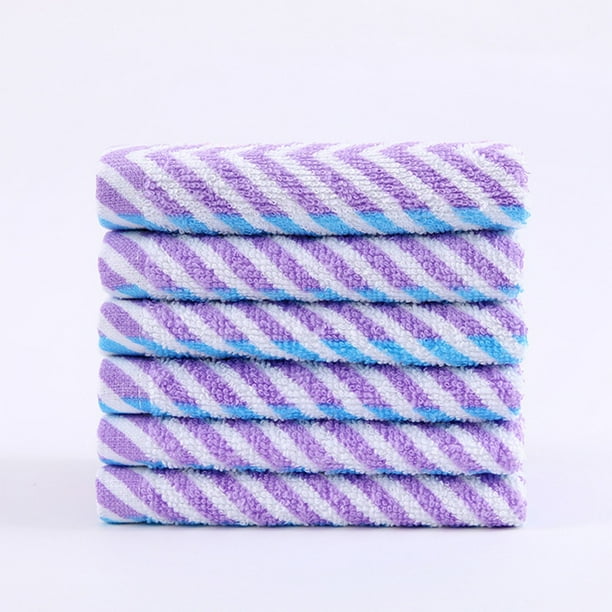 pstuiky Toalla de tela ligeramente torcida, paño de cocina a rayas, paño de cocina grueso, suave y absorbente, toalla multiusos para el hogar