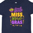 thumbnail image 4 of Inktastic Little Miss Mardi Gras with Crown and Dots Girls Toddler T-Shirt, 4 of 5
