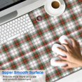 thumbnail image 2 of Long Mouse Pads for Desk,Green and Red Christmas Plaid Pattern Desk Mats on Top Of Desks, Desk Mouse Pad Extra Large with 3mm Non-Slip Base and Stitched Edge for Gaming,Office,Work,Home 47.3x23.6in, 2 of 5