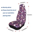 thumbnail image 4 of Sikiie Cute Squirrel Floral Car Seat Protector 2 Pack Car Seat Cushion Mat, Car Seat Covers for SUV, Truck, Van, 4 of 7