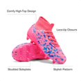 thumbnail image 2 of Tacos de Fútbol para Niños DREAM PAIRS Botín Alto para Césped Firme Rosa, 2 of 5