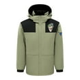 thumbnail image 6 of Feancey Mens Heated Jackets 4 Zones Heating Waterproof Coats with Removable Hood Winter Outdoor Windproof Warm Heated Ski Jackets Army Green L, 6 of 6