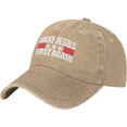 thumbnail image 2 of Make Jesus First Again Caps for Men Christian Prayer Catholic Baseball Hats for Women Make Jesus First Again, 2 of 6