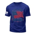 thumbnail image 5 of Rotm Independence Day Shirt Men's USA Flag Graphic T Shirts American Spartan Patriotic Shirts for Men Punisher Shirt Blue,M, 5 of 5