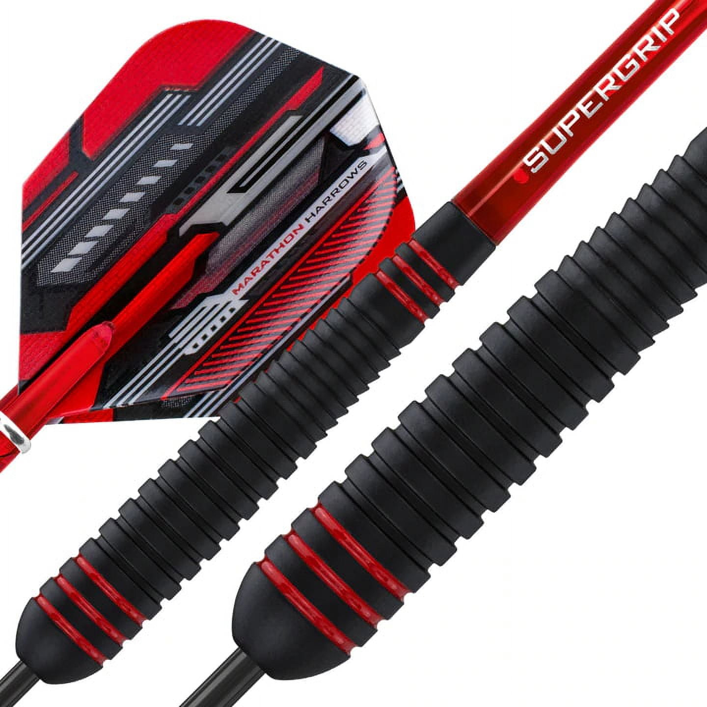 Harrows 26g ACE Steel Tip Darts, Non Slip, Vulcanised Rubber Grip, 26 Gram