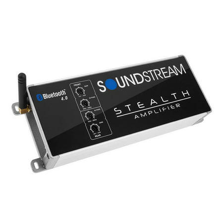 Soundstream St4.1000db Stealth Series 1,000-watt 4-channel Class D Marine Micro Amp With (Best Marine Amp For Rzr)