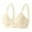 Beige, variant on Women Comfortable Middle Age No Steel Rim Adjustment Gathering Bra, 38, Khaki