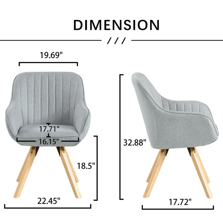 Kithkasa Swivel Desk Task Chair No Wheels,Solid Back Fabric