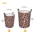 thumbnail image 3 of Balery Leopard Cesta de ropa redonda con asas, impermeable, independiente, para ropa, juguetes, dormitorio y familia-Medium, 3 of 6