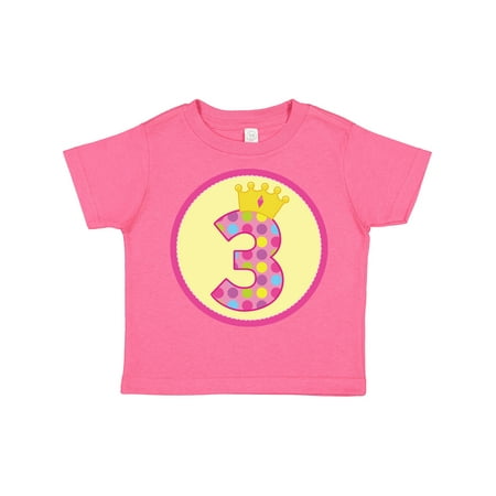 

Inktastic Princess 3rd Birthday Gift Toddler Toddler Girl T-Shirt