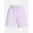thumbnail image 6 of Athletic Works Women's Pull On Fleece Shorts, 6" Inseam, Sizes XS-XXXL, 6 of 6
