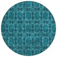 thumbnail image 2 of Addison Rugs Chantille Indoor/Outdoor Transitional Panel Teal Washable Round Rug, 8' x 8', 2 of 6