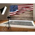 thumbnail image 3 of 7 x 5 ft Independence Day 4th of July Wood Board Photography Backdrop American Flag Wooden Backdrop Photography Memorial Day Veterans Day Background Kids and Adults Portrait Banner Studio Props, 3 of 5