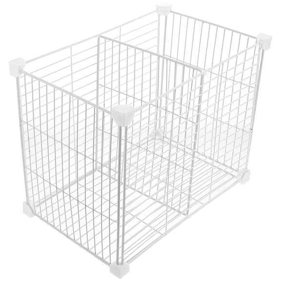 Baluue Freezer Storage Containers White Iron 1Pack