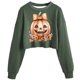thumbnail image 1 of Ailaofu Women's Sweatshirt Fall Halloween Lantern Long Sleeve Pullover Spooky Season Sweatshirt, 1 of 2
