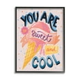 thumbnail image 2 of Stupell Industries Sweet & Cool Retro Patterned Polka Dot Ice Cream Graphic Art Gray Framed Art Print Wall Art, Design by Dominika Godette, 2 of 5