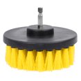 thumbnail image 2 of YAHHU 3PCS Power Scrubber Brush Electric Drill Cleaning Kit for Bathroom Surfaces Multi-Purpose Floor and Wall Cleaning Tool Attachment Set For Grout Tile Tub, Yellow (10 inches / 25.4 cm), 2 of 5