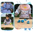 thumbnail image 2 of Babero Para Bebés de Tela Bata Impermeable Reutilizable Ecobaby Original, 2 of 12