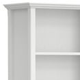 thumbnail image 6 of Simpli Home Amherst 30 inch Wide Solid Wood Transitional 5 Shelf Bookcase in White, 6 of 11