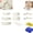 9 Piece Set, variant on Gourmetific Cream White Nonstick Detachable Handle Pan Set - 12 Piece Stackable Set