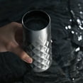 thumbnail image 6 of Viski Paragon Champagne Flute, Stainless Steel Drink Tumbler, 9 oz Platinum, 6 of 13