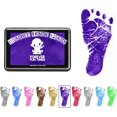 thumbnail image 1 of GFDYREE Baby Hand and Footprint Kit by Get Hundreds of Detailed Prints with One Baby Safe Ink Pad Easy to Clean, and Works with Any Paper or Card Clean and Safe (Small, Purple), 1 of 7