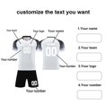 thumbnail image 4 of Custom Football Kit Set for Adult and Child, Name Number Team Logo DIY Family Match Personalized Jersey Shirt Shorts Set, Dad and Son Matching Outfits White M, 4 of 6