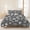 Charcoal, Black, White, variant on Queen Quilts Bedding Set,Summer Seaside Sunset Seagull Soft Warm Quilted Bedspread Comforter with Pillow Shams,Coastal Ocean Beach Theme All Season Coverlet Bed Decor Blankets