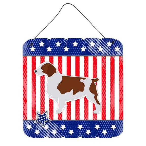USA Patriotic Welsh Springer Spaniel Wall or Door Hanging Prints