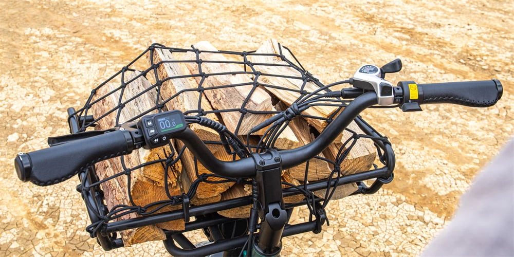 Fiido T2 Black Cargo Electric Bike Class 3 Long Tail Ebike 750W 20Ah Removable Battery E-Bike