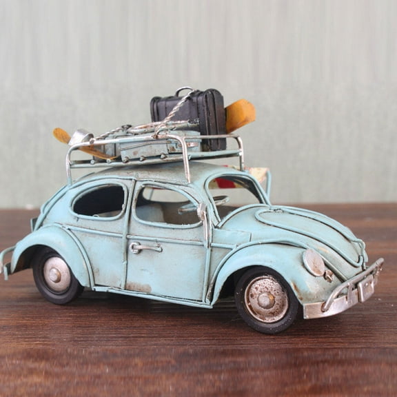 ROMANSENTIAL Iron Plating Technology Sky-Blue Model 1Pcs Home Decoration Retro Style Vintage Craft For Kids