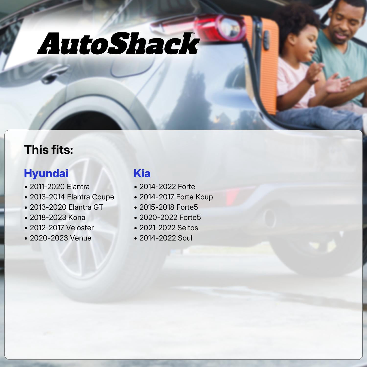 AutoShack Front & Rear Brake Rotors for Hyundai & Kia, Elantra 2011-2020 Soul 2014-2022 Forte 2014-2022 Kona 2018-2023, FWD L4 1.6L 1.8L 2.0L - Silver Zinc Coated Drilled & Slotted - SilverShield Pro