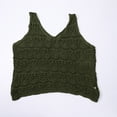 thumbnail image 5 of BLOCLOALO Camisole Tops for Women Flowy Tops for Women Womens Summer Tank Top for Women 2024 Trendy V Neck Crochet Sleeveless Shirts Sweater Vest Tank Top Loose Tank Tops Blouses Casual Green M, 5 of 5