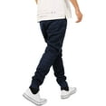 thumbnail image 3 of Ma Croix Mens Modern Jogger Pants with Zipper Pockets Solid Slim Fit Casual Brushed Sweatpants, 3 of 6