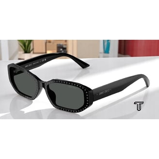 NEW JIMMY CHOO women\'s jc5006u 50088g sunglasses in white / gradient grey Jimmy Choo JC5006U M (55 - 17) with Grey lenses and White  main image 4