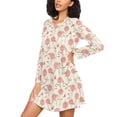 thumbnail image 3 of joogoo Beautiful Roses Flowers-i3 Women's Long Sleeve Nightgown Sleepwear XXXL, 3 of 8