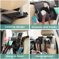 thumbnail image 4 of Car Hooks Auto Rear Seat Hanging Phone Holder Invisible Bag Headrest Interior Hook Storage Case Headrest Hanger Gadgets Accessories Black hook, 4 of 9