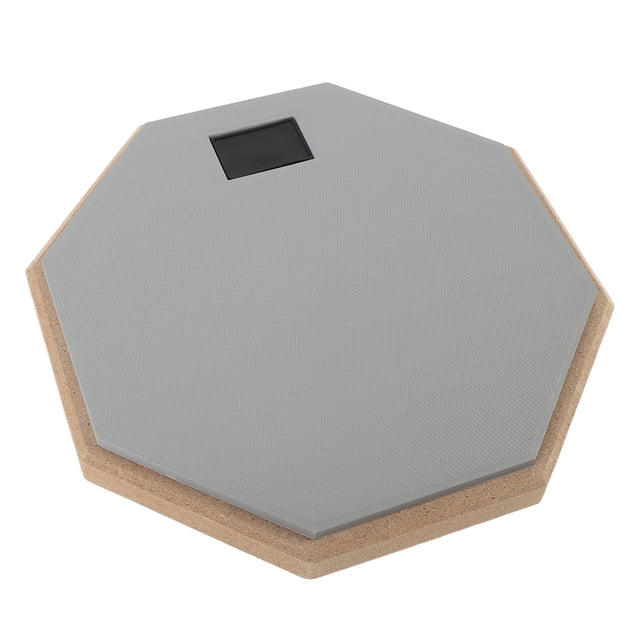 8 Inch Double Sided Silent Drum Pad, Rubber Wood Drum Practice Set with Stand Soundproof Cotton for Beginners