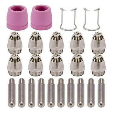 24PCS -55 -60 WSD-60 Plasma Cutter Cutting Torch Tip Nozzles Consumables Kit