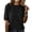Black, variant on Women's Short Sleeve Tshirt Fashion Crew Neck Solid Color Knitted T Shirt Elegant Lightweight Pullover Top Spring 2026 Green