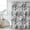 Gray, variant on Spring Botanical Shower Curtain, Waterproof Shower Curtains for Bathroom, Country Floral Leaves Gray Brown Washable Fabric Bathtub Curtain Set Bath Decor with 12 Hooks Standard 72"x72"