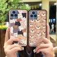 thumbnail image 5 of HBH-Phone Case For TCL T-Mobile Revvl6/T Phone, Anti-dust Cover Fashion Design Cartoon Dirt-resistant Durable Cute Silicone Soft case protective Waterproof TPU Shockproof Anti-knock, 5 of 9
